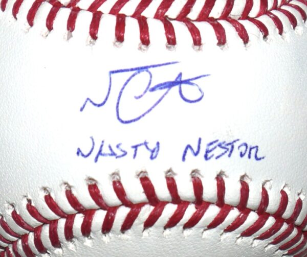 Nestor Cortes New York Yankees Signed & Inscribed Nasty Nestor Official Major League Baseball - JSA