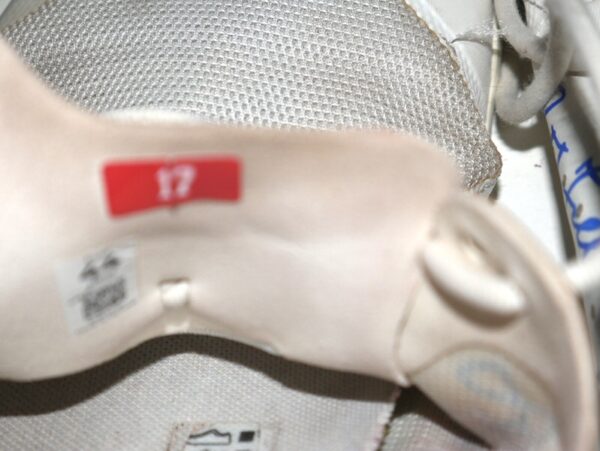 Stuart Fairchild 2024 Cincinnati Reds #17 Training Worn & Signed My Gym Shoes White Vivobarefoot Shoes