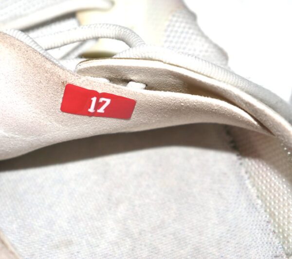 Stuart Fairchild 2024 Cincinnati Reds #17 Training Worn & Signed My Gym Shoes White Vivobarefoot Shoes