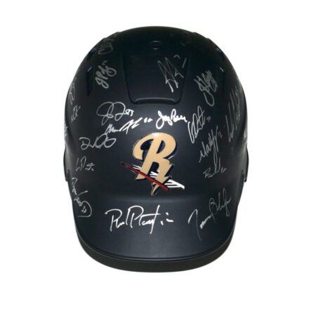 2019 Scranton Wilkes-Barre RailRiders Full-Size Batting Helmet Signed By (26) with Nasty Nestor Cortes, Armando Alvarez, Raynel Espinal, Mike Tauchman, Ryan Lavarnway - Steiner