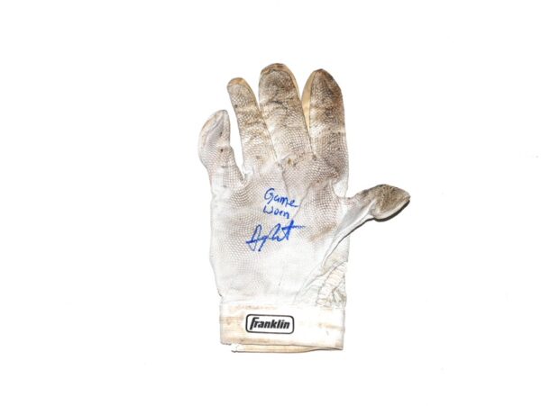 Arden Pabst Mississippi Braves Game Worn & Signed Right-Handed Franklin Batting Glove (Single)1