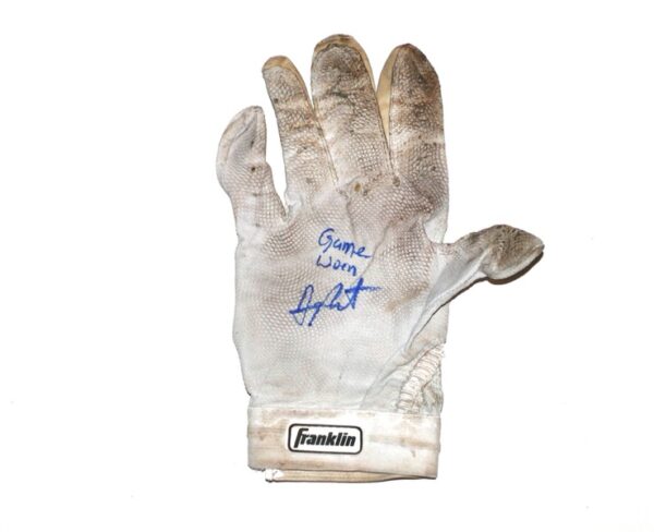 Arden Pabst Mississippi Braves Game Worn & Signed Right-Handed Franklin Batting Glove (Single)1