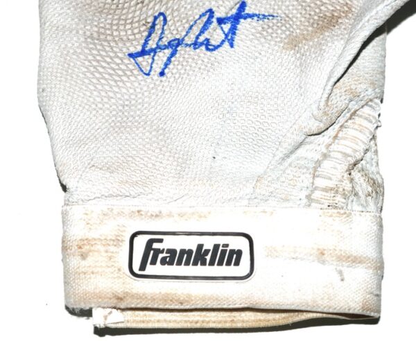 Arden Pabst Mississippi Braves Game Worn & Signed Right-Handed Franklin Batting Glove (Single)1