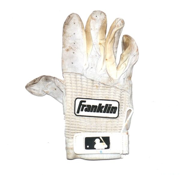 Arden Pabst Mississippi Braves Game Worn & Signed Right-Handed Franklin Batting Glove (Single)1