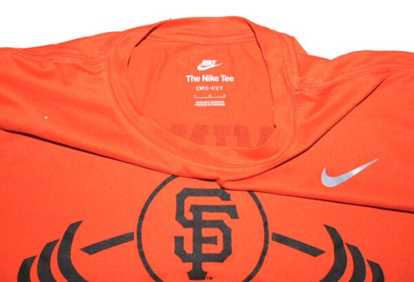 Armando Alvarez Practice Worn & Signed Official San Francisco Giants DOMINATE Long Sleeve Nike Dri-Fit Shirt