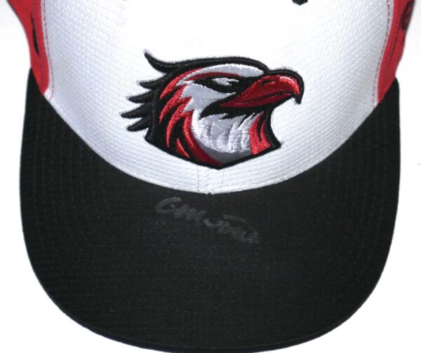 Colby Morris Team Issued & Signed Official Trois-Rivières Aigles Pukka Hat - Worn for Batting Practice!