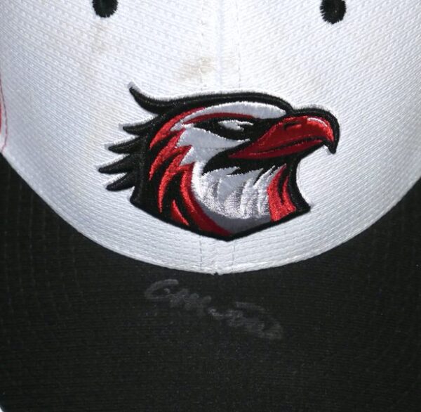 Colby Morris Team Issued & Signed Official Trois-Rivières Aigles Pukka Hat - Worn for Batting Practice!