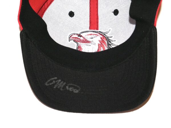 Colby Morris Team Issued & Signed Official Trois-Rivières Aigles Pukka Hat - Worn for Batting Practice!