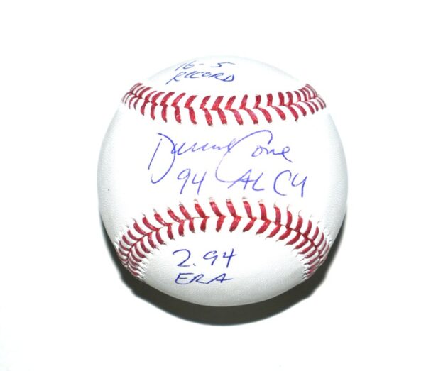 David Cone New York Yankees Autographed Signed & Inscribed Rawlings Official Major League Baseball - 3 Inscriptions!