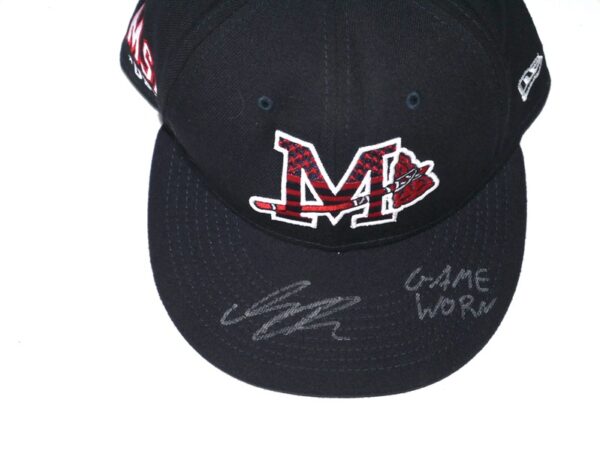 Indigo Diaz Game Worn & Signed Official Mississippi Braves Stars & Stripes New Era 59FIFTY Hat