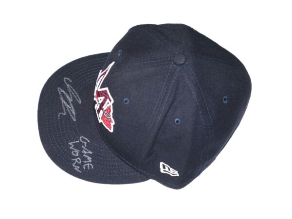 Indigo Diaz Game Worn & Signed Official Mississippi Braves Stars & Stripes New Era 59FIFTY Hat