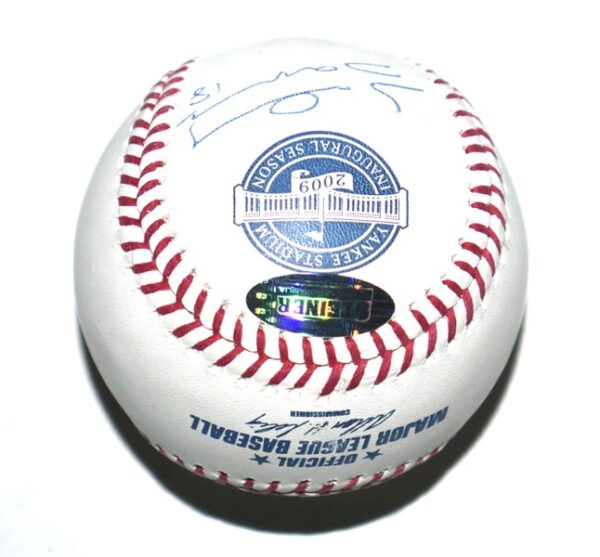 Johnny Damon Signed Rawlings New York Yankees Stadium 2009 Inaugural Season Major League Baseball - Steiner & MLB Hologram Authentication