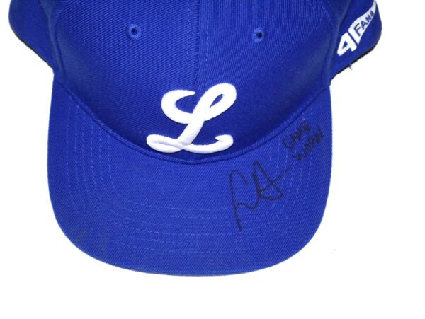 Logan Davidson 2024 Game Worn & Signed Official Tigres del Licey 4FANS Hat - Worn In Winter Ball!