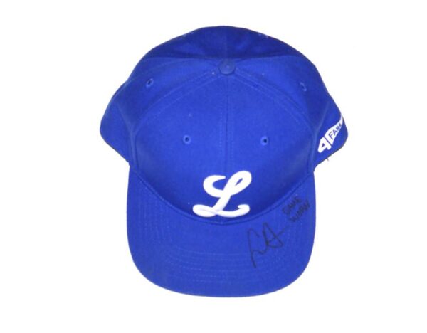 Logan Davidson 2024 Game Worn & Signed Official Tigres del Licey 4FANS Hat - Worn In Winter Ball!