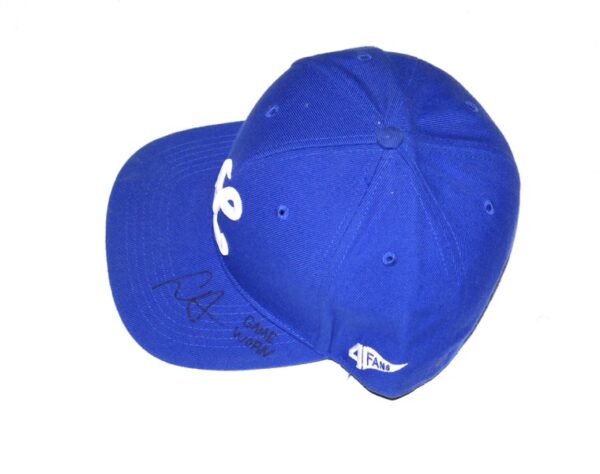 Logan Davidson 2024 Game Worn & Signed Official Tigres del Licey 4FANS Hat - Worn In Winter Ball!