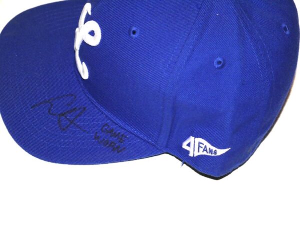 Logan Davidson 2024 Game Worn & Signed Official Tigres del Licey 4FANS Hat - Worn In Winter Ball!