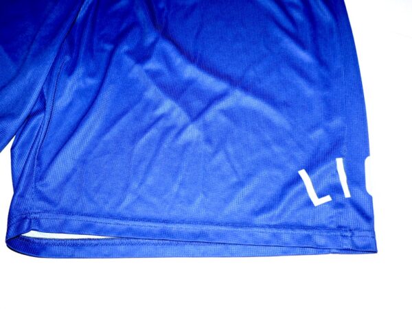 Logan Davidson 2024 Practice Worn & Signed Official Blue Tigres del Licey Shorts - Worn in Winter Ball!