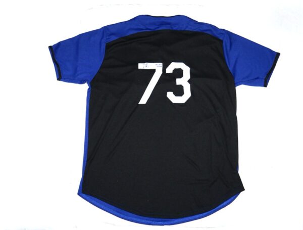 Logan Davidson 2024 Practice Worn & Signed Official Tigres del Licey #73 Jersey - Worn In Winter Ball!