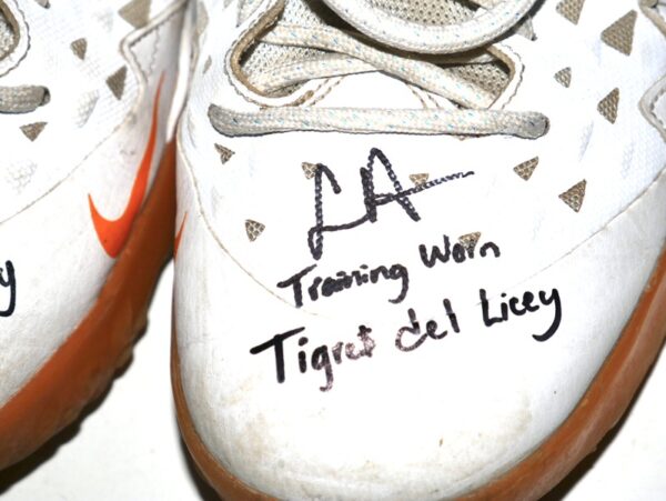 Logan Davidson 2024 Tigres del Licey Training Worn & Signed Nike Trout 856 Baseball Shoes