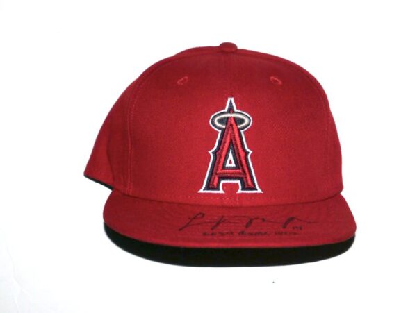 Logan O’Hoppe 2024 Game Worn & Signed Official Los Angeles Angels “14 O’HOPPE” New Era 59FIFTY Hat