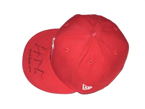 Logan O’Hoppe 2024 Game Worn & Signed Official Los Angeles Angels “14 O’HOPPE” New Era 59FIFTY Hat