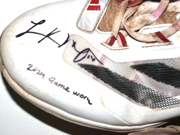 Logan O’Hoppe 2024 Los Angeles Angels #14 Game Worn & Signed Adidas Adizero Impact Baseball Cleats