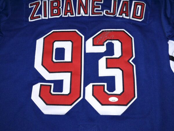 Mika Zibanejad Autographed Signed New York Rangers Reverse Retro Adidas Jersey with Tags! JSA