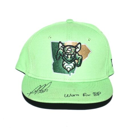 Rusber Estrada Team Issued & Signed Official Augusta GreenJackets New Era 59FIFTY Hat - Worn for Batting Practice!