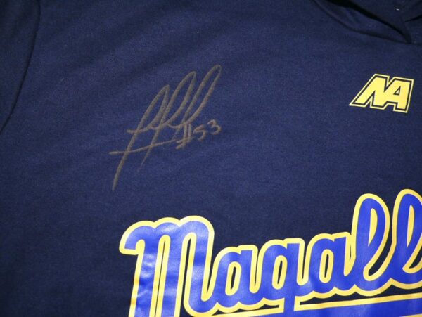 Rusber Estrada Team Issued & Signed Official Navegantes del Magallanes Baseball NA XL Hooded Sweatshirt