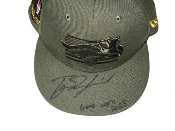 TJ Rumfield 2023 Game Worn & Signed Official Somerset Patriots Armed Forces New Era 59FIFTY Fitted Hat