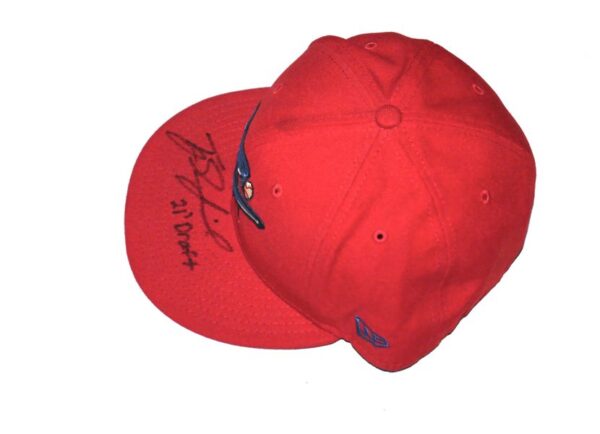 TJ Rumfield Game Worn & Signed Official Clearwater Threshers Home New Era 59FIFTY Hat