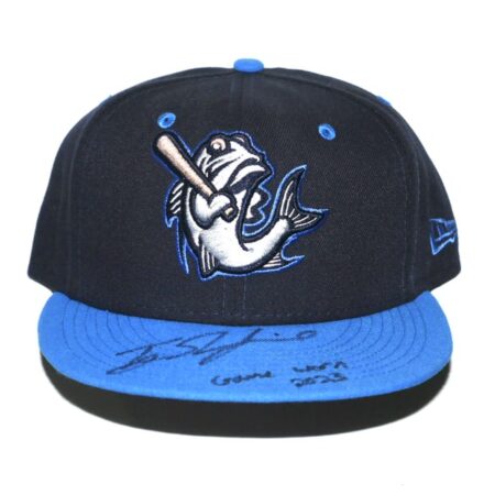 TJ Rumfield Game Worn & Signed Official Tampa Tarpons Road New Era 59FIFTY Hat