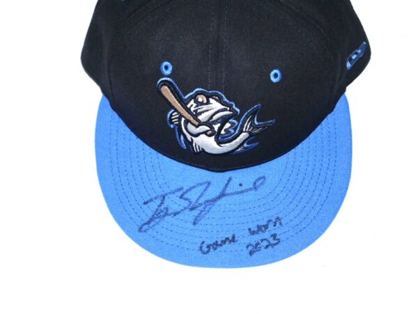 TJ Rumfield Game Worn & Signed Official Tampa Tarpons Road New Era 59FIFTY Hat