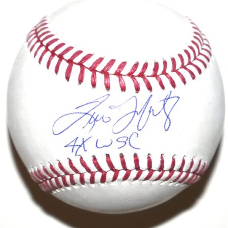 Tino Martinez New York Yankees Autographed Signed Rawlings OML Baseball with 4X WSC Inscription! - JSA