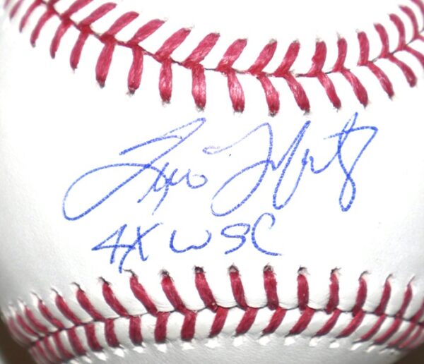 Tino Martinez New York Yankees Autographed Signed Rawlings OML Baseball with 4X WSC Inscription! - JSA