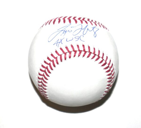 Tino Martinez New York Yankees Autographed Signed Rawlings OML Baseball with 4X WSC Inscription! - JSA