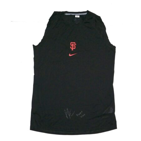 Armando Alvarez Game & Signed Official San Francisco Giants ALVAREZ 81 Nike Dri-Fit Shirt