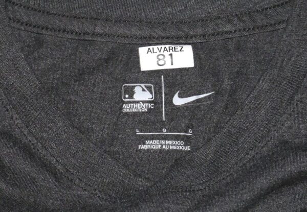 Armando Alvarez Practice Worn & Signed Official San Francisco Giants Baseball ALVAREZ 81 Nike Dri-Fit Shirt