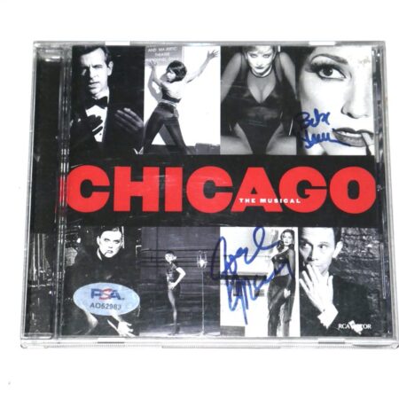 Bebe Neuwirth & Joel Grey Signed Chicago The Musical (New Broadway Cast Recording, 1997) CD Cover - PSA