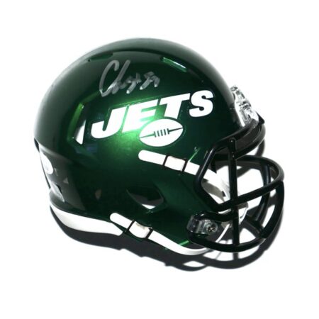 CJ Mosely Signed Autographed Official Riddell New York Jets Mini Helmet - JSA Witnessed