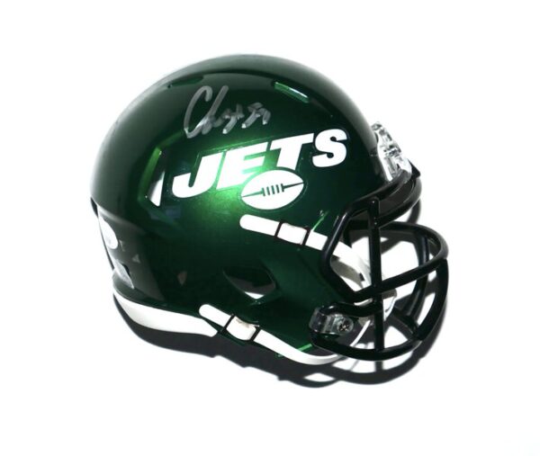 CJ Mosely Signed Autographed Official Riddell New York Jets Mini Helmet - JSA Witnessed