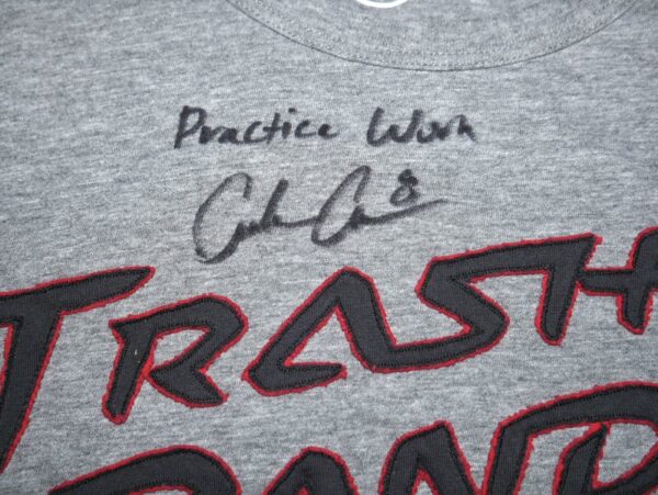 Coleman Crow Practice Worn & Signed Official Grey Rocket City Trash Pandas '47 Shirt