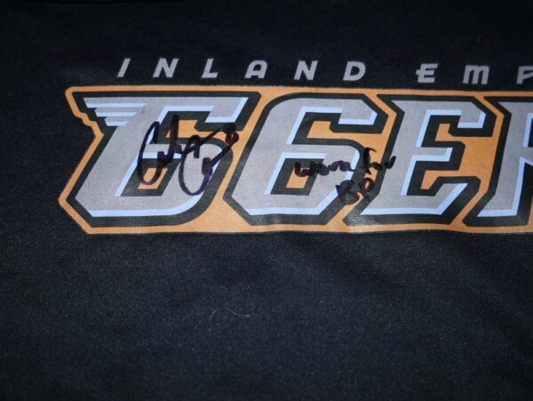 Coleman Crow Team Issued & Signed Inland Empire 66ers Hooded Pullover - Worn for Batting Practice!