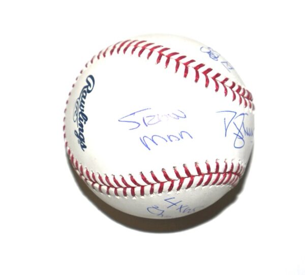 Darryl Strawberry New York Mets Signed Official Rawlings Major League Baseball with 83 NL ROY, 8X All-Star, 4x WS Champs, & Straw Man Inscriptions! - JSA Witnessed