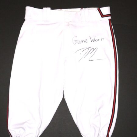 David McCabe 2023 Game Worn & Signed Official Rome Braves Nike Pants