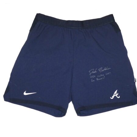 Drake Baldwin 2024 Practice Worn & Signed Official Atlanta Braves Nike Dri-Fit XL Shorts