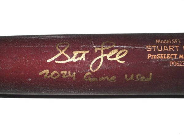 Stuart Fairchild 2024 Cincinnati Reds Game Used & Signed Dove Tail DTB Baseball Bat