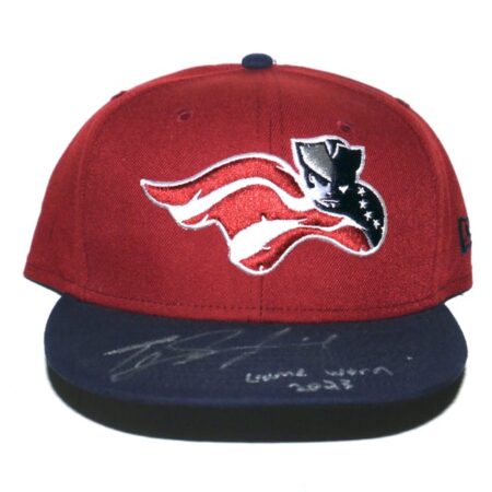 TJ Rumfield 2023 Game Worn & Signed Official Somerset Patriots Alternate New Era 59FIFTY Fitted Hat