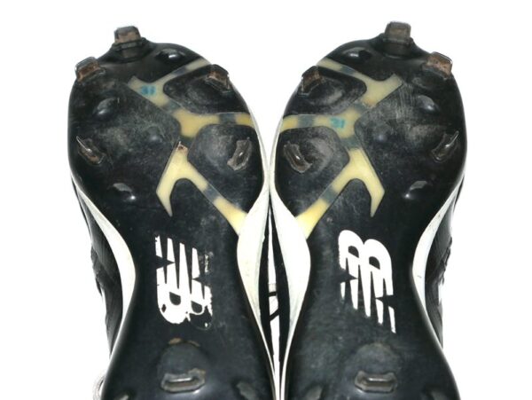 Zach Muckenhirn Birmingham Barons Game Worn & Signed Black New Balance Baseball Cleats