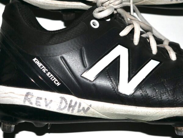 Zach Muckenhirn Birmingham Barons Game Worn & Signed Black New Balance Baseball Cleats